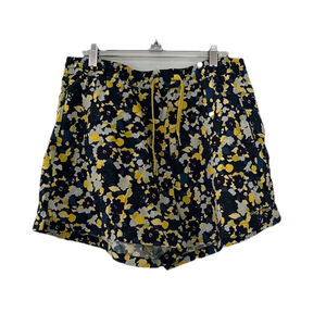 Outdoor Voices Shorts Doing Things Mineral‎ Bloom Womens Size XL Blue Yellow